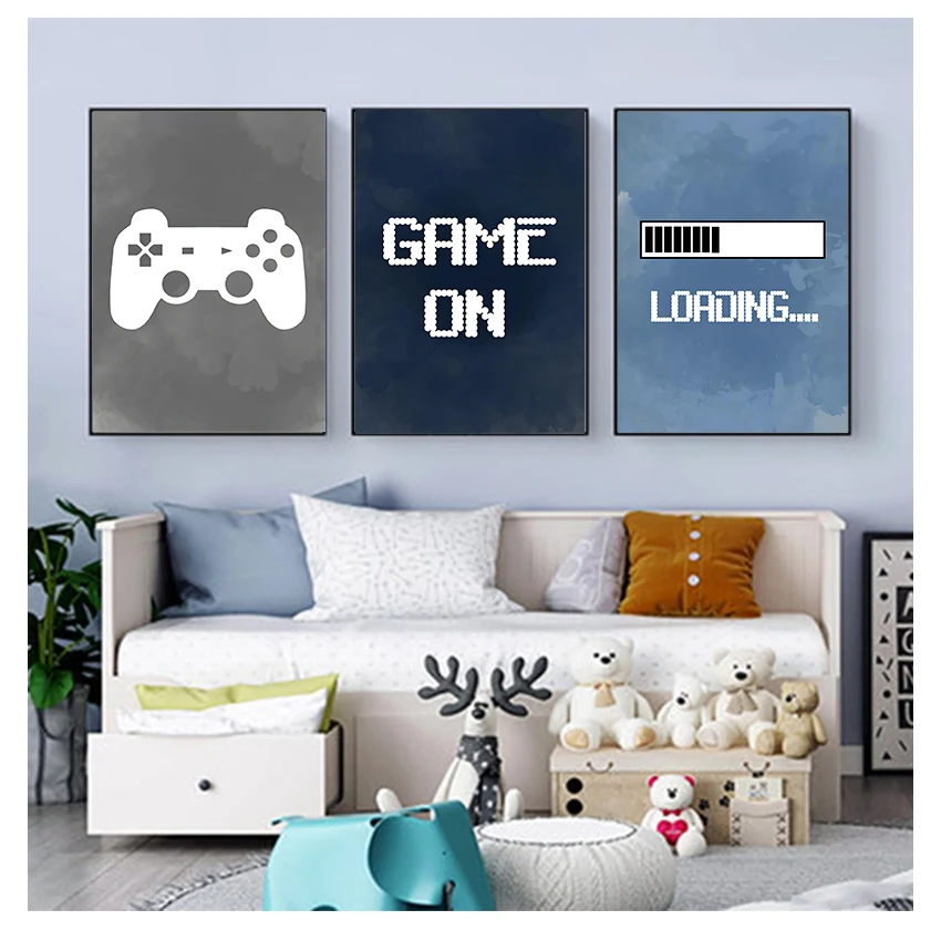 Kids Party Games - Décoration murale pour chambre d'enfant garçon,