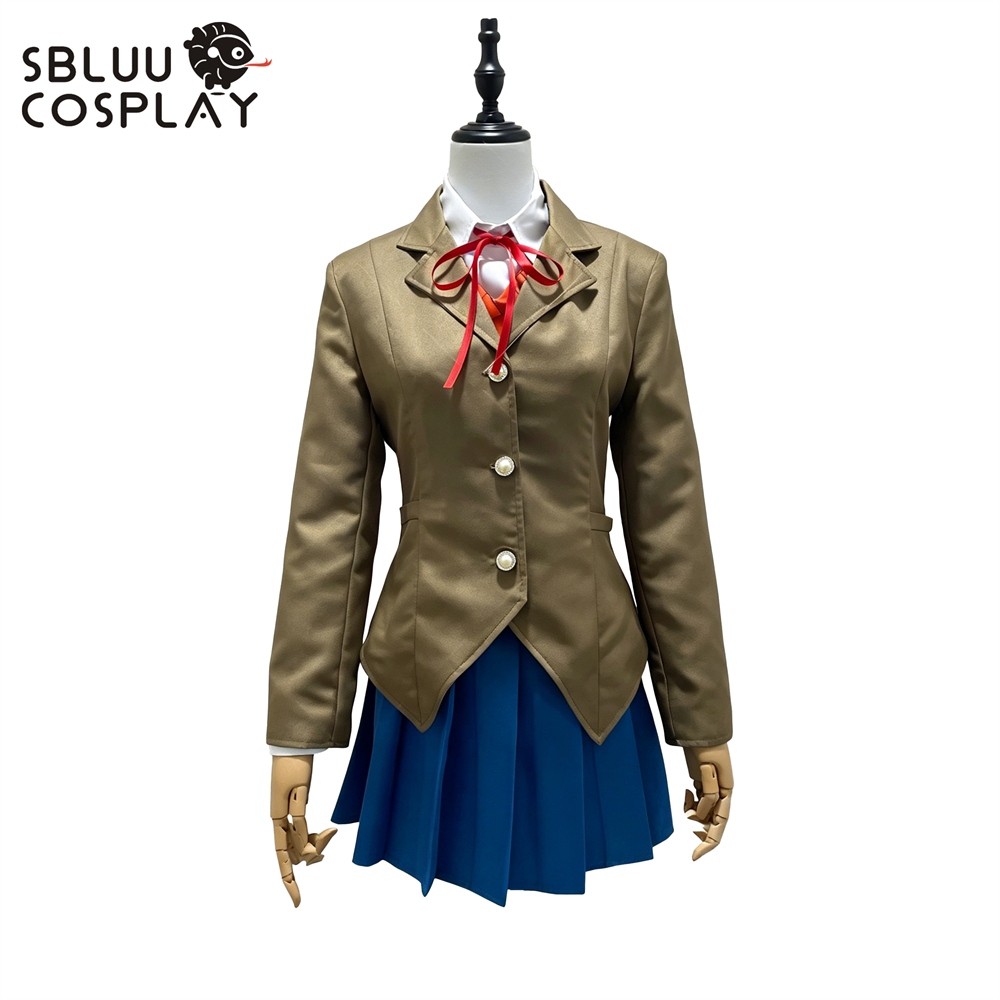 Party Games School - SBluuCosplay – Costume de Cosplay Monika,