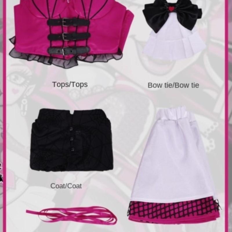 Party Games School - Costumes de cosplay Anime Vampir Draculaura,